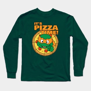 Michaelangelo Pizza Time Long Sleeve T-Shirt